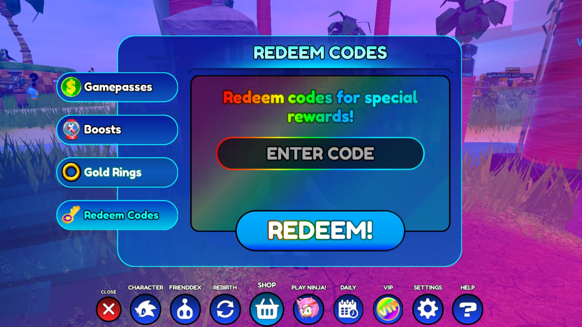Sonic Speed Simulator Codes for July 2023  VG247