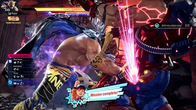 اسکرین شات Tekken 8 که دو جنگجو را نشان می دهد که در حالت Arcade Quest به سمت آن می روند