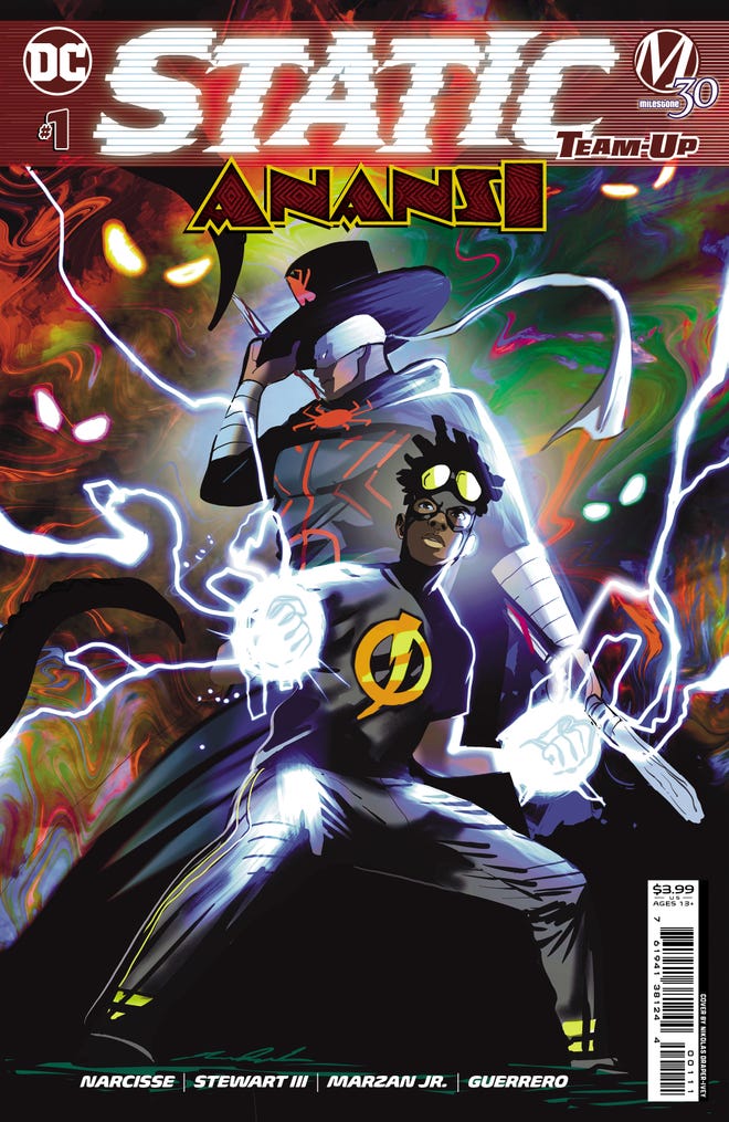 Static Team-Up: Anansi cover