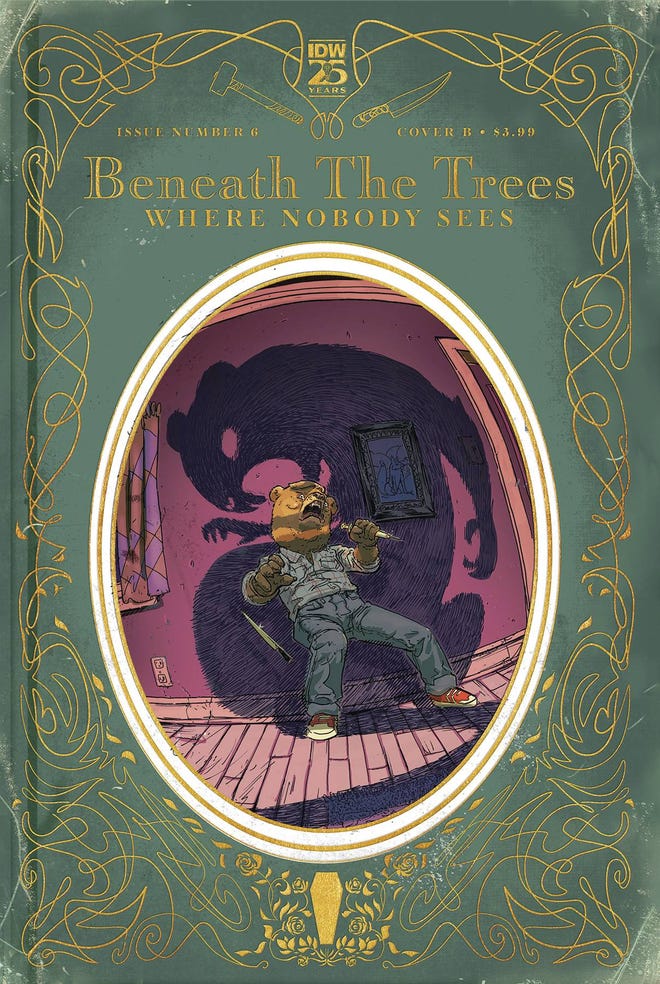 Variant cover for Beneath the Trees Where Nobody Sees
