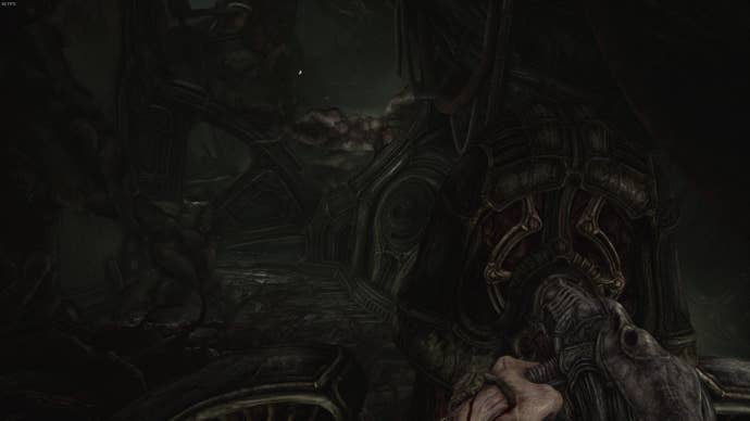 The player faced another pillar that can be activated using their melee weapon in Act 3 of Scorn