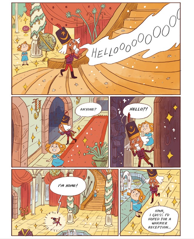 Interior comics page from Nutcracker