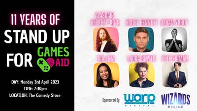 StandUp For GamesAid comedy night returns to London