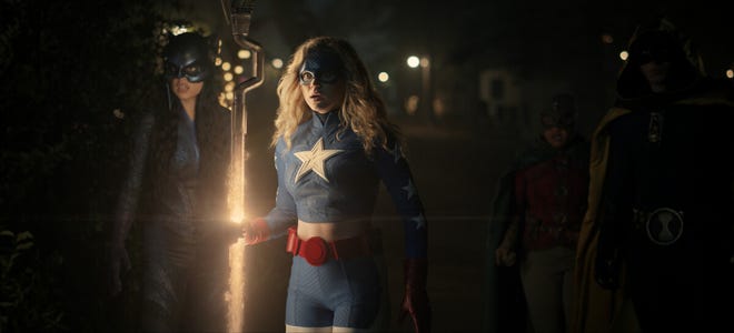 Stargirl and Wildcat in costume