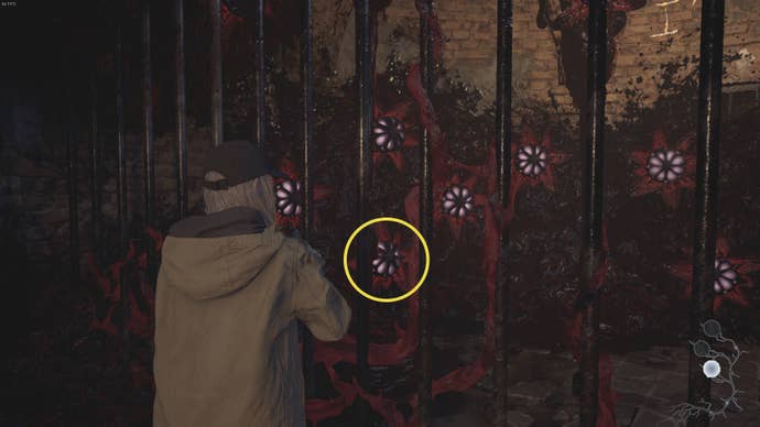 Rose Winters looks at multiple sclerotia in Resident Evil Village's Shadows of Rose DLC
