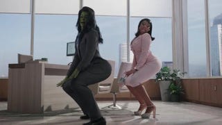 She-Hulk and Megan Thee Stallion twerking