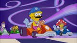 Lisa Simpson dressed up as Mario in a Mario Kart parody nightmare