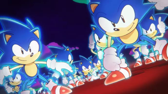 Múltiples Sonics en la apertura de Sonic Superstars