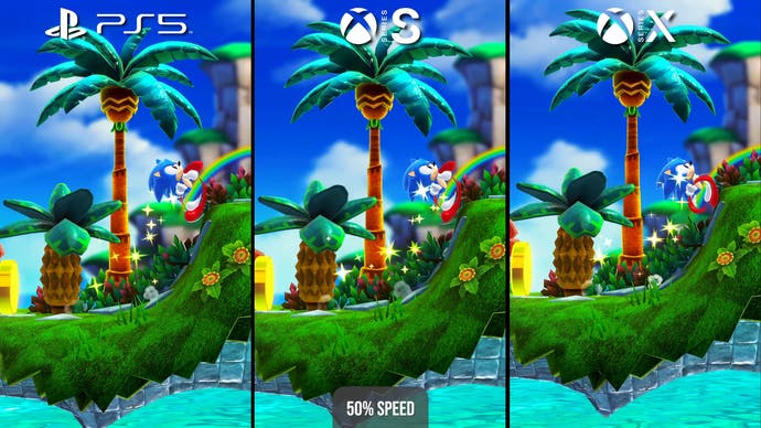 sonic superstars ps5 vs series x vs series s