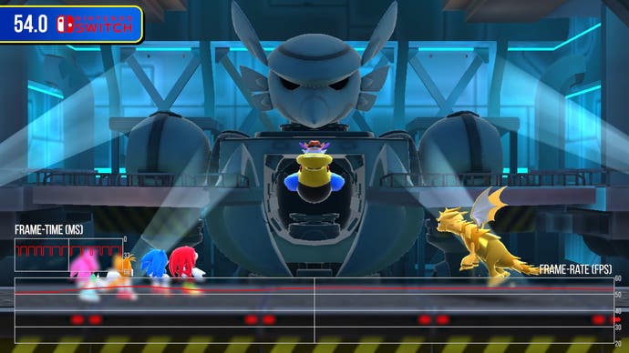 sonic superstars switch performance in scenes with multiple characters