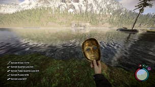 The player holds the Golden Mask in Sons of the Forest