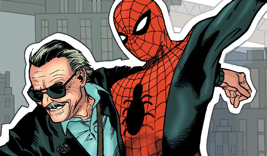 Stan Lee meets Spider-Man by Oliver Coipel