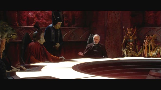 star wars - count dooku and the separatist council