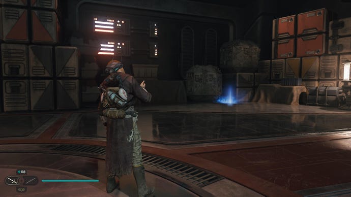 Star Wars Jedi Survivor screenshot showing Cal near a force echo.