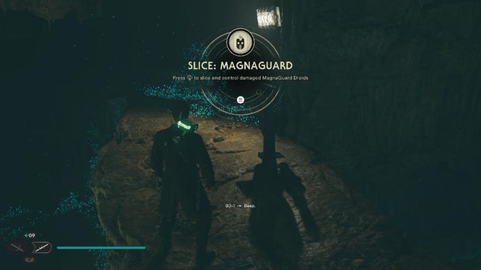 Star Wars Jedi Survivor screenshot showing Cal obtaining the Slice: Magnaguard ability.