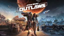 Artwork for Star Wars Outlaws showing its two main protagonists