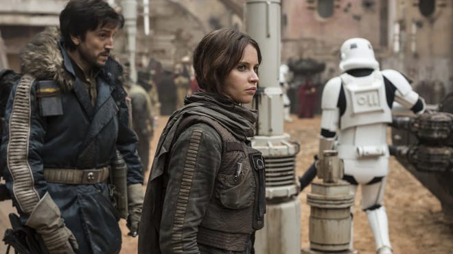 Rogue One: A Star Wars Story Felicity Jones as Jyn Erso and Diego Luna as Cassian Andor