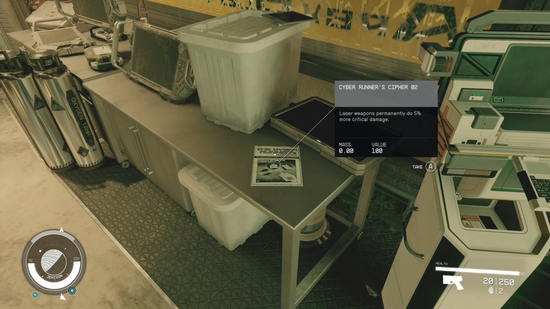 サイバーランナーの一人称視点の暗号スキルブック