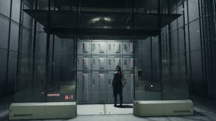 The player faces the archives containing Terrormorph data in Starfield