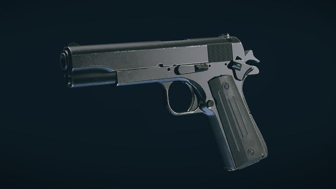 Starfield image showing a close up of the Sir Livingstone's Pistol weapon.