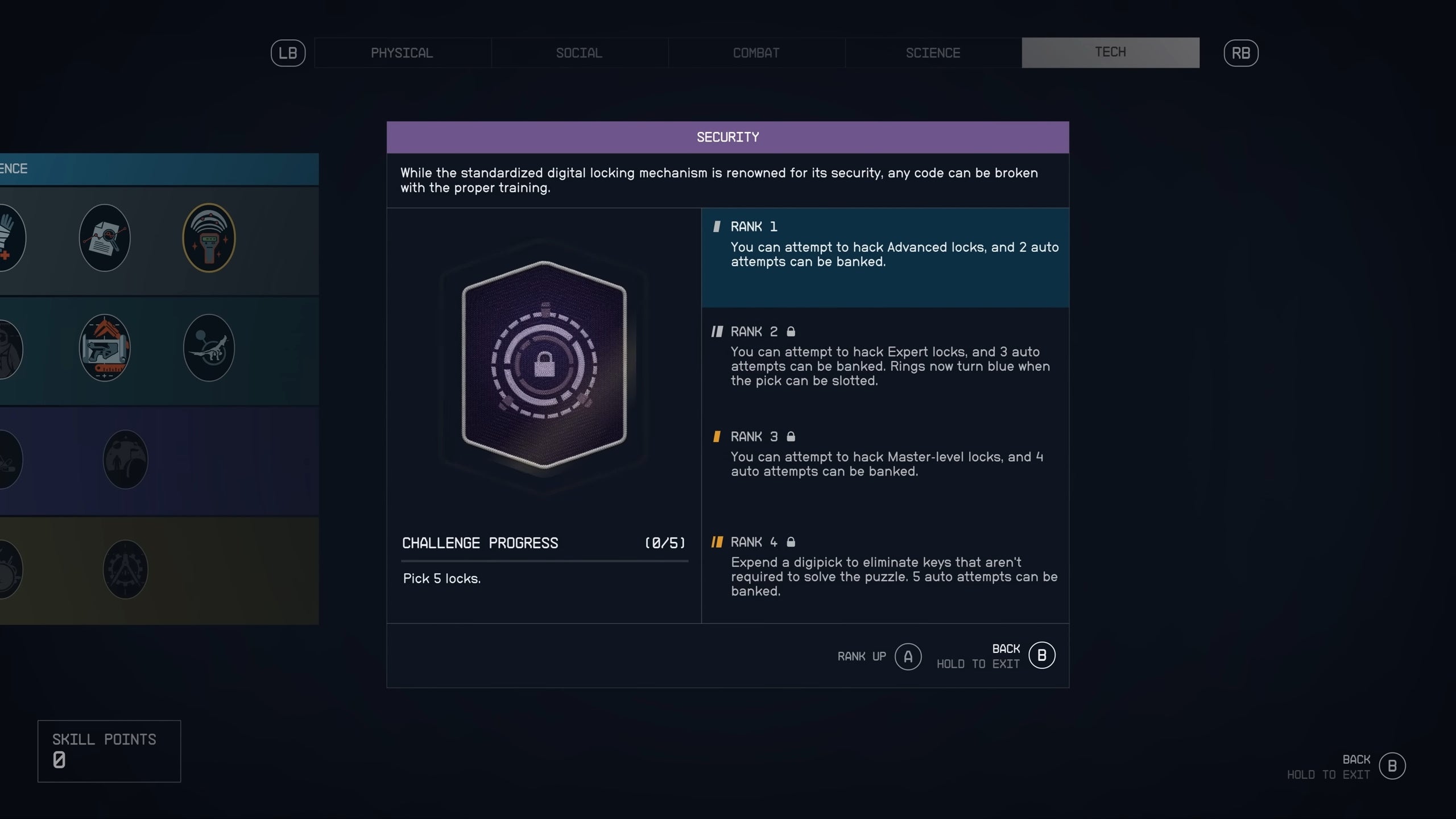 Starfield Skills List And Skill Trees Explained Eurogamer Net   Starfield Skill Ranks How To Unlock And Level Up A Skill In Starfield 1 