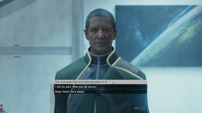 The player speaks with Vae Victus in Subsection Seven in Starfield