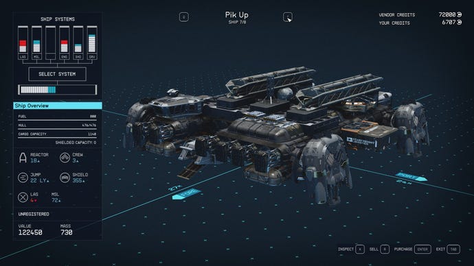 Starfield's PikUp ship.