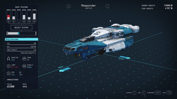 Starfield's Responder ship.