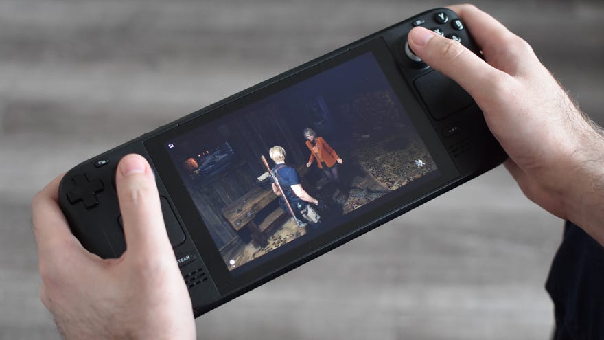 Das Resident Evil 4 Remake wird auf einem Dampfdeck gespielt