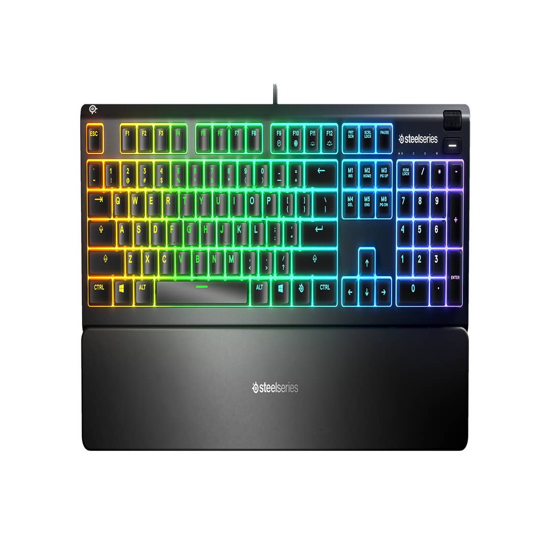 Steelseries Apex 3 TKL RGB Gaming Keyboard W/ Whisper Quiet Gaming Switches