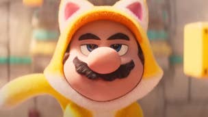 Cat Mario in the Super Mario Bros. Movie trailer