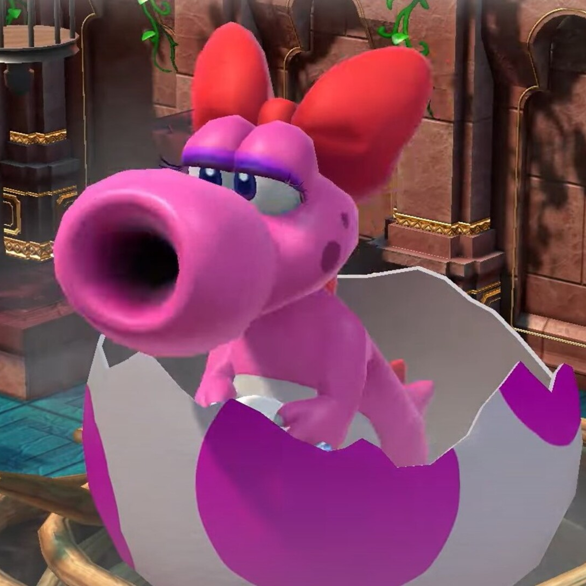 Mario Pink Dinosaur