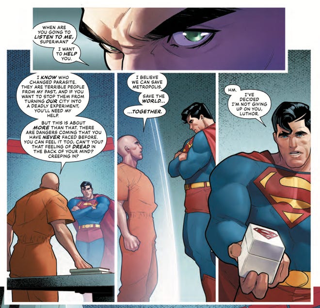 Superman agrees to work with Lex Luthor