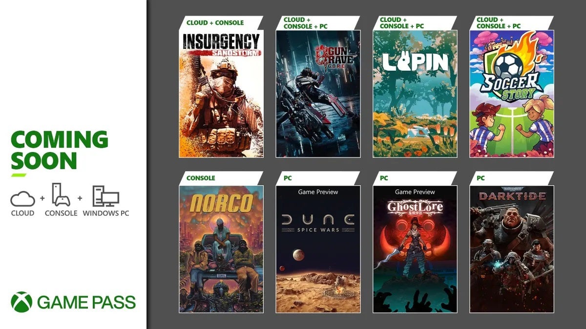 Xbox game pass ultimate deals games coming soon