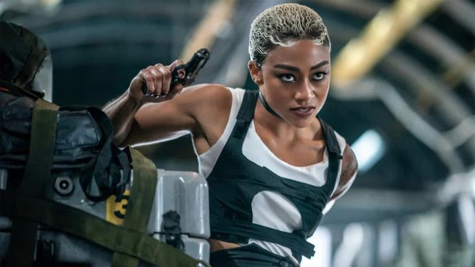 Tati Gabrielle as Braddock in the Uncharted movie