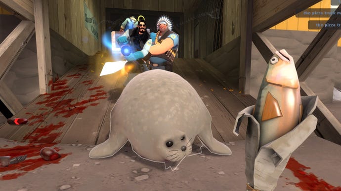 A close-up look at the seal in Team Fortress 2's Selbyen map.