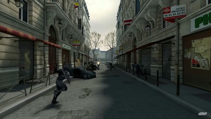 A deserted street in Paris in cancelled game The Crossing
