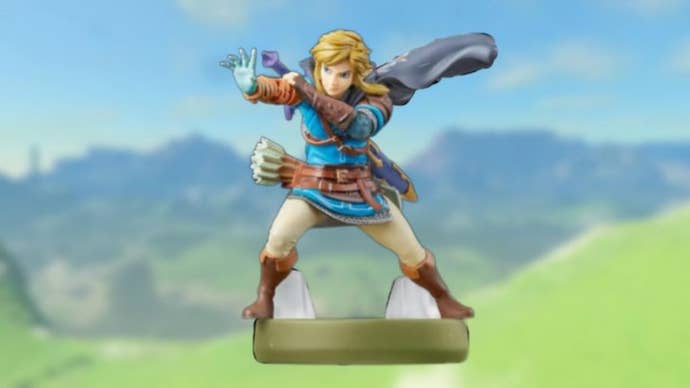The Link Amiibo for The Legend of Zelda: Tears of the Kingdom.