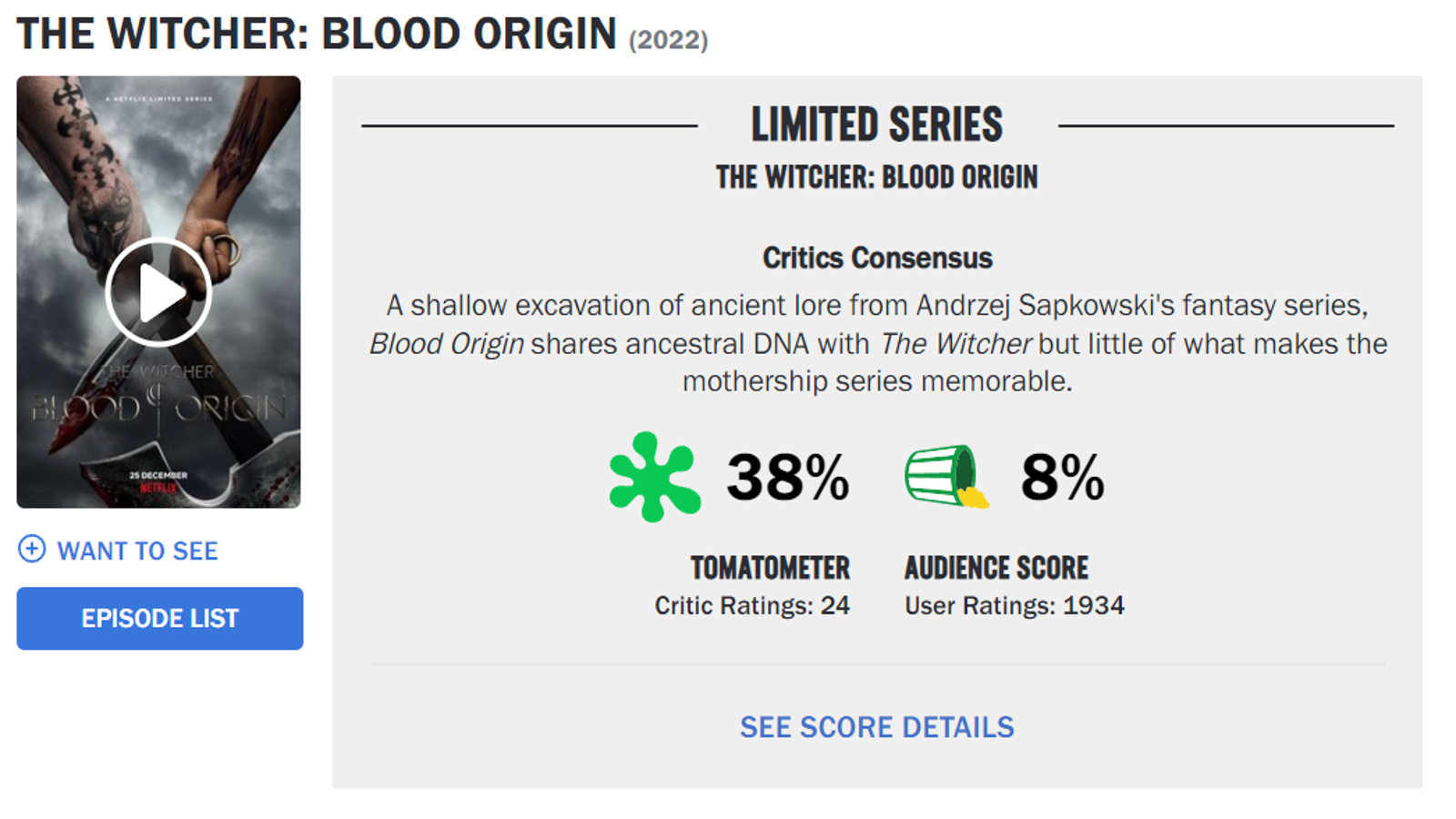 Assistir The Witcher: Blood Origin - séries online