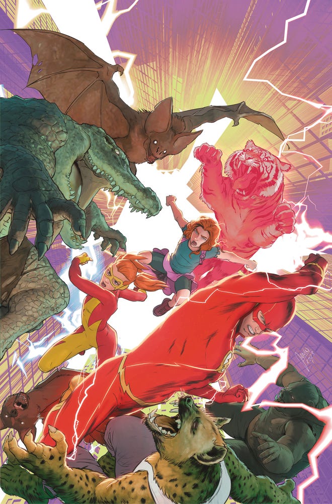 Titans: Beast World Central City #1 Cover