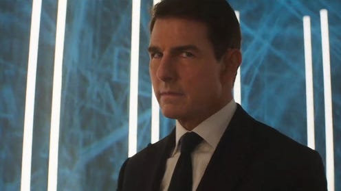 Tom Cruise in Mission Impossible 7 in 2023