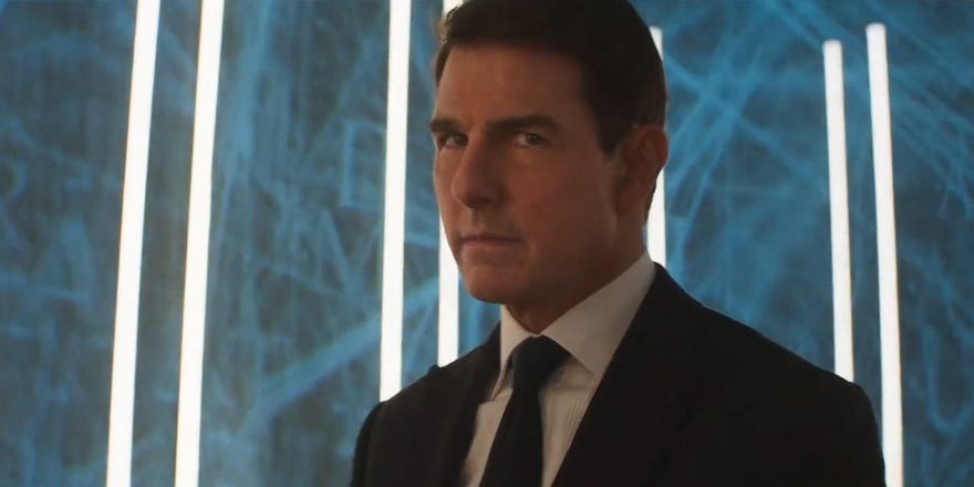 Tom Cruise in Mission Impossible 7 in 2023