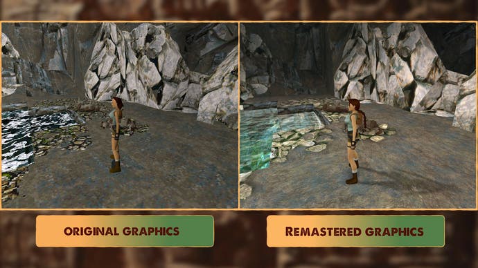 Tomb Raider original graphics vs remastered graphics