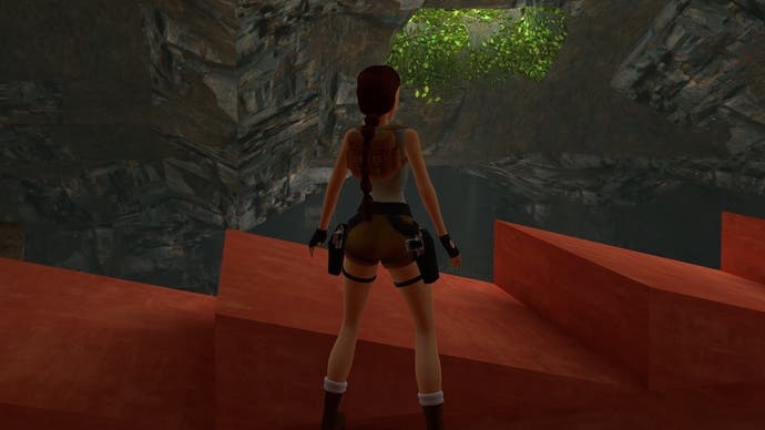 tomb raider remastered showing colour transfer onto lara