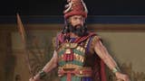 A Hittite commander stands proudly with his spear in Total War: Pharaoh.
