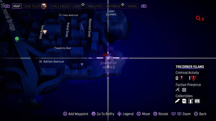 2nd Tricorner Island Batarang location