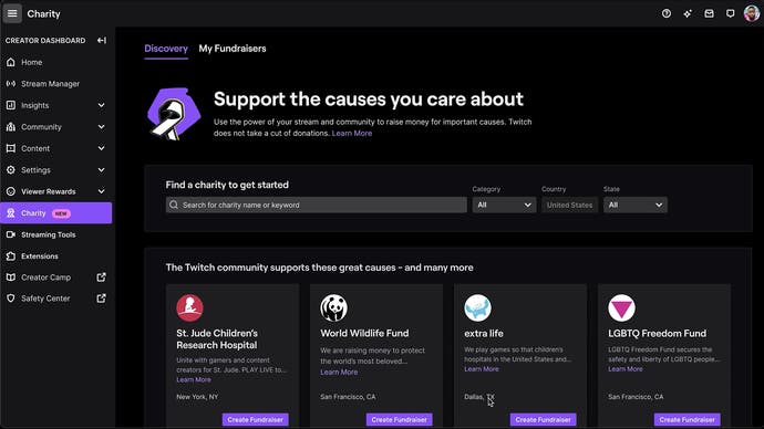Twitch Charity Beta