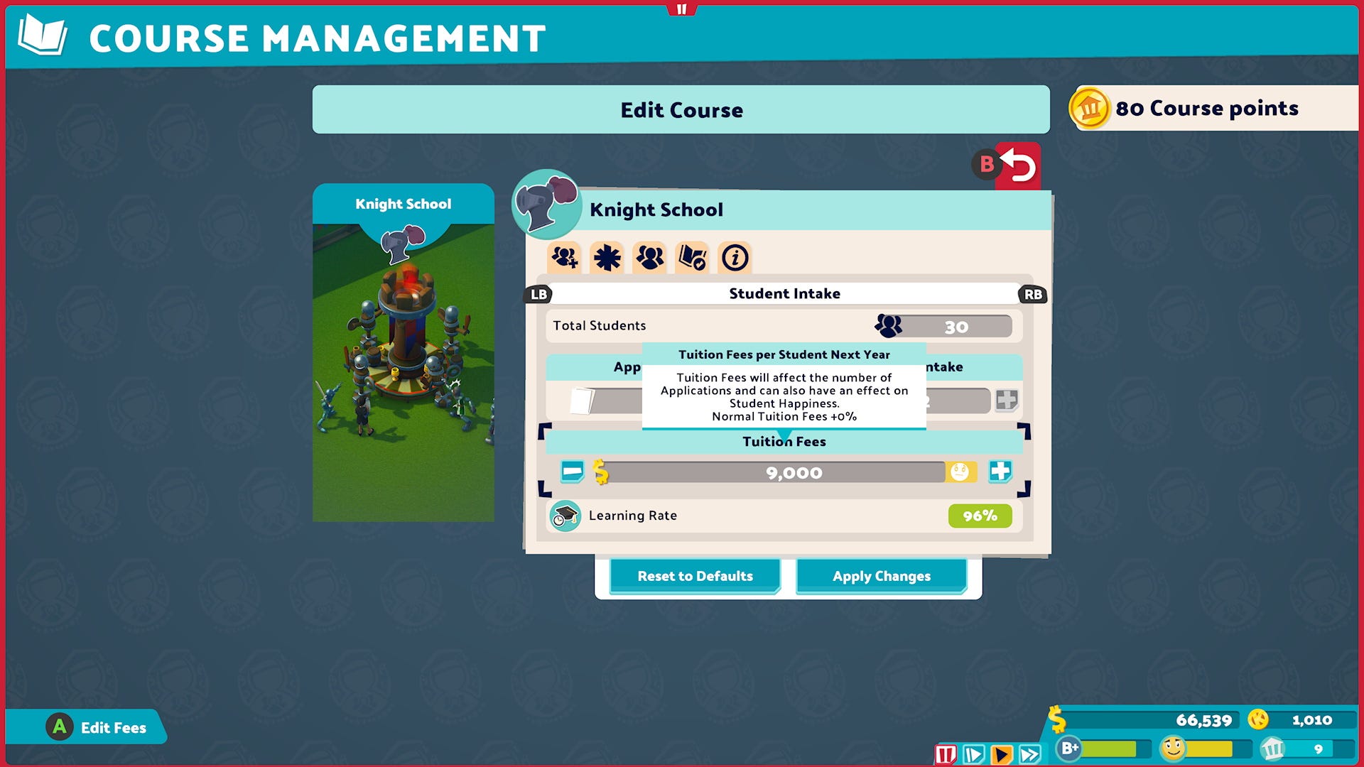Two Point Campus how to get Course Points, upgrade a course, and raise ...