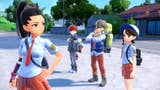 L to R: Nemona, Penny, Arven, and the player character in Pokémon Scarlet and Violet