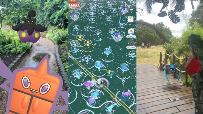 A selection of screenshots from Go Fest London, showing the park and various spawns.